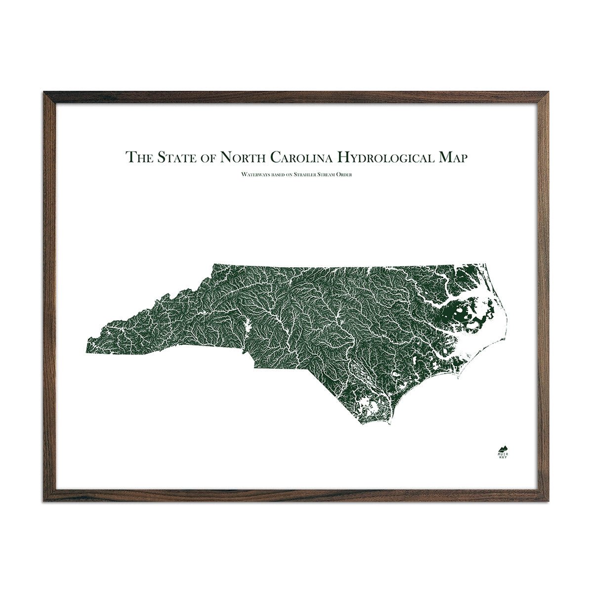 North Carolina Hydrological Map - Muir Way - Hydrology