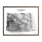 North Dakota Elevation Map - Muir Way - Elevation
