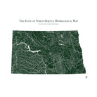 North Dakota Hydrological Map - Muir Way - Hydrology