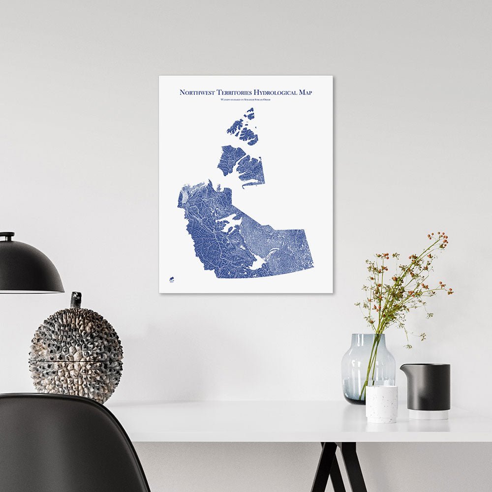 Northwest Territories Hydrological Map - Muir Way - Hydrology
