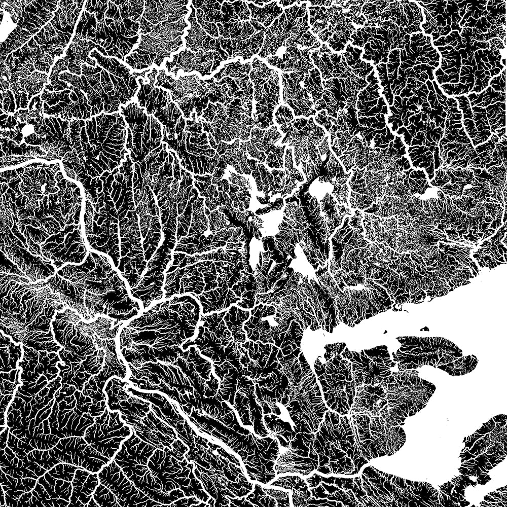 Northwest Territories Hydrological Map - Muir Way - Hydrology