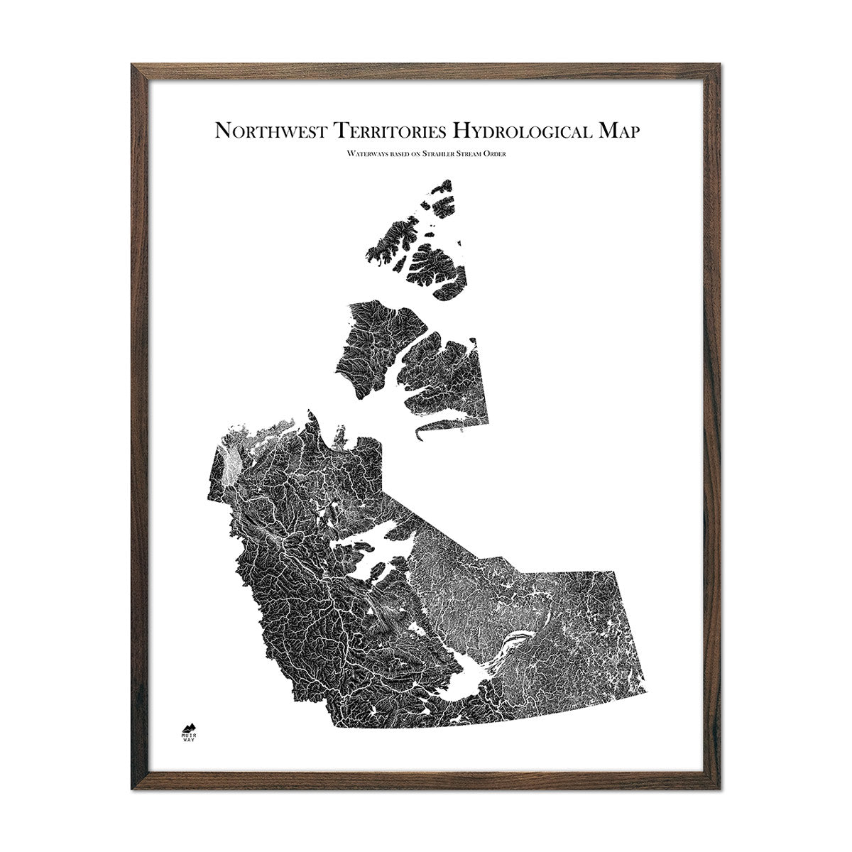 Northwest Territories Hydrological Map - Muir Way - Hydrology