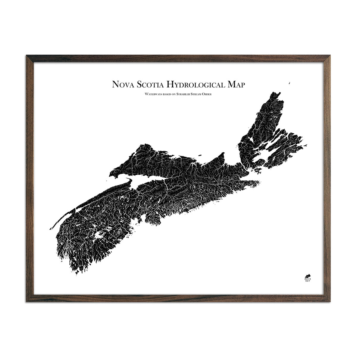 Nova Scotia Hydrological Map - Muir Way - Hydrology