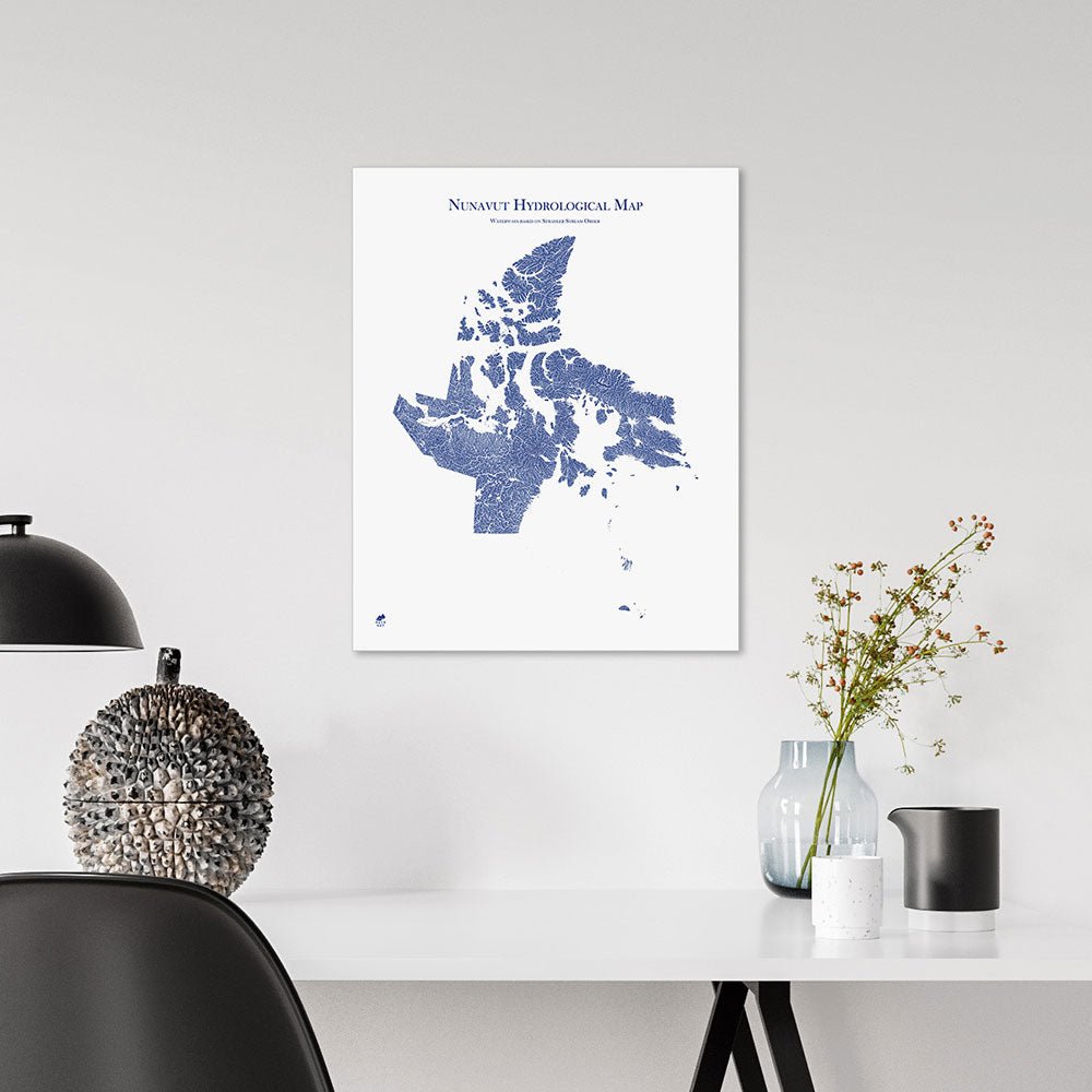 Nunavut Hydrological Map - Muir Way - Hydrology