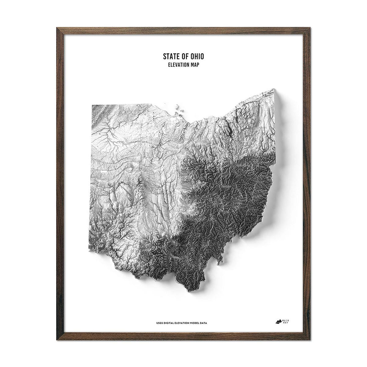 Ohio Elevation Map - Muir Way - Elevation
