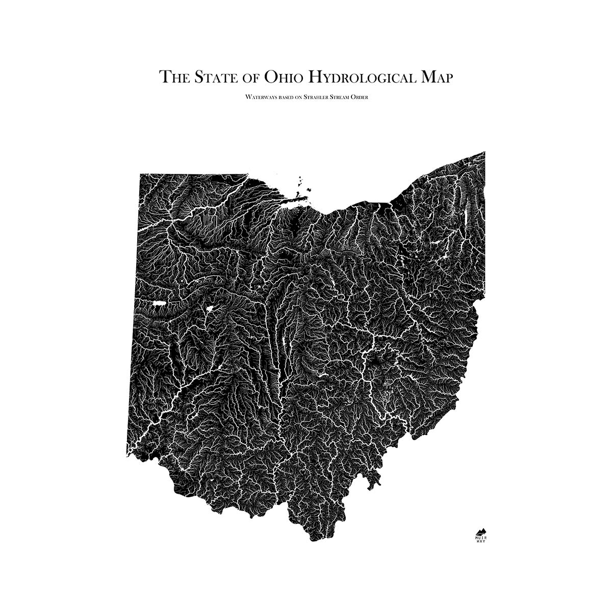 Ohio Hydrological Map - Muir Way - Hydrology