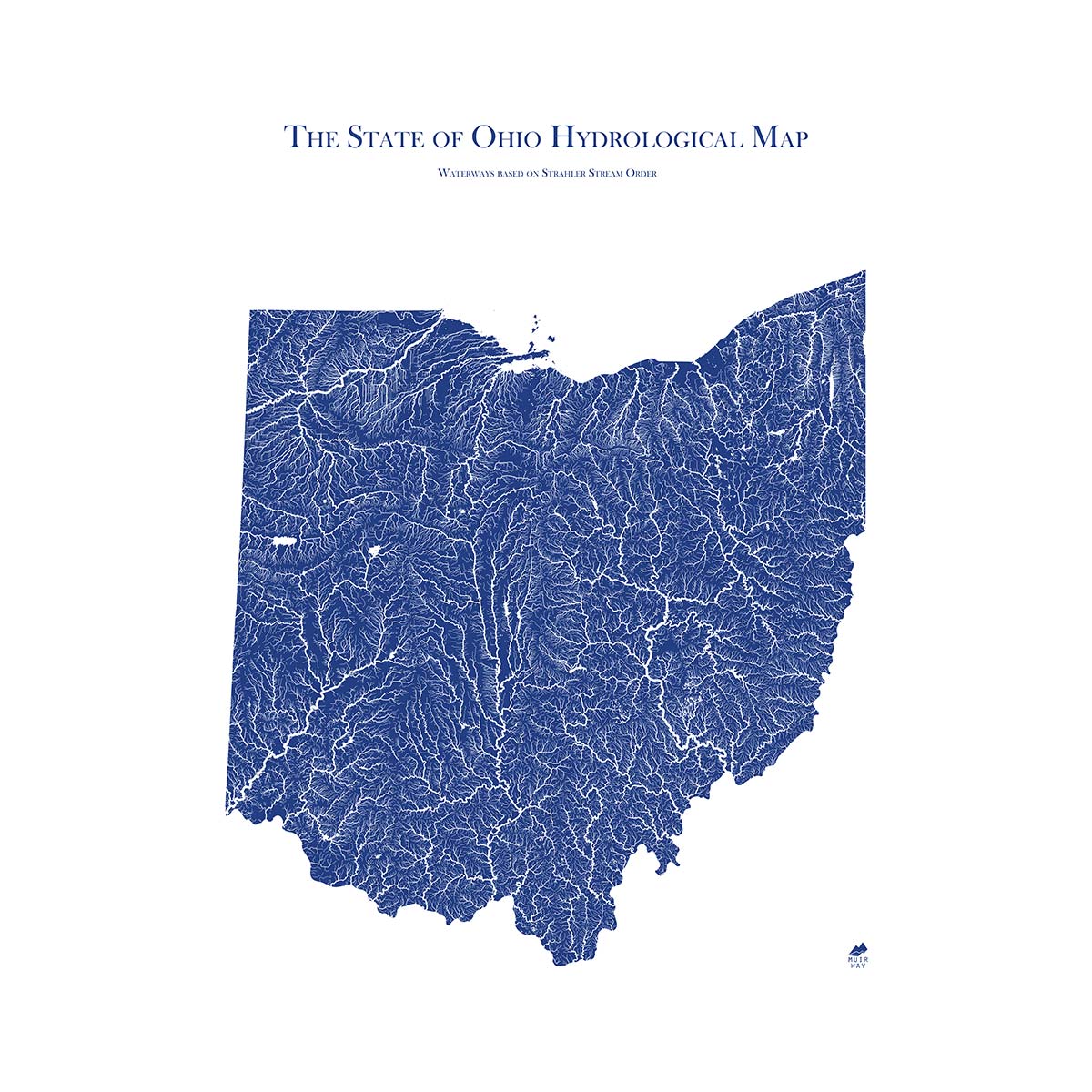 Ohio Hydrological Map - Muir Way - Hydrology
