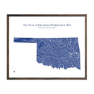 Oklahoma Hydrological Map - Muir Way - Hydrology