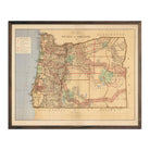 Oregon State 1876 Map - Muir Way - Vintage Map
