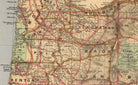 Oregon State 1876 Map - Muir Way - Vintage Map