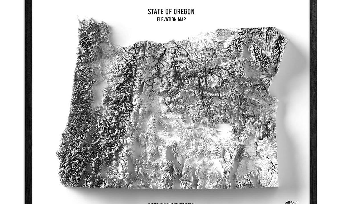 Oregon Relief Map