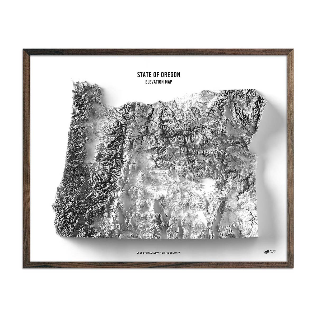 Oregon Elevation Map - Muir Way - Elevation