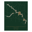 Ozark National Scenic Riverways Map - Muir Way - National Park