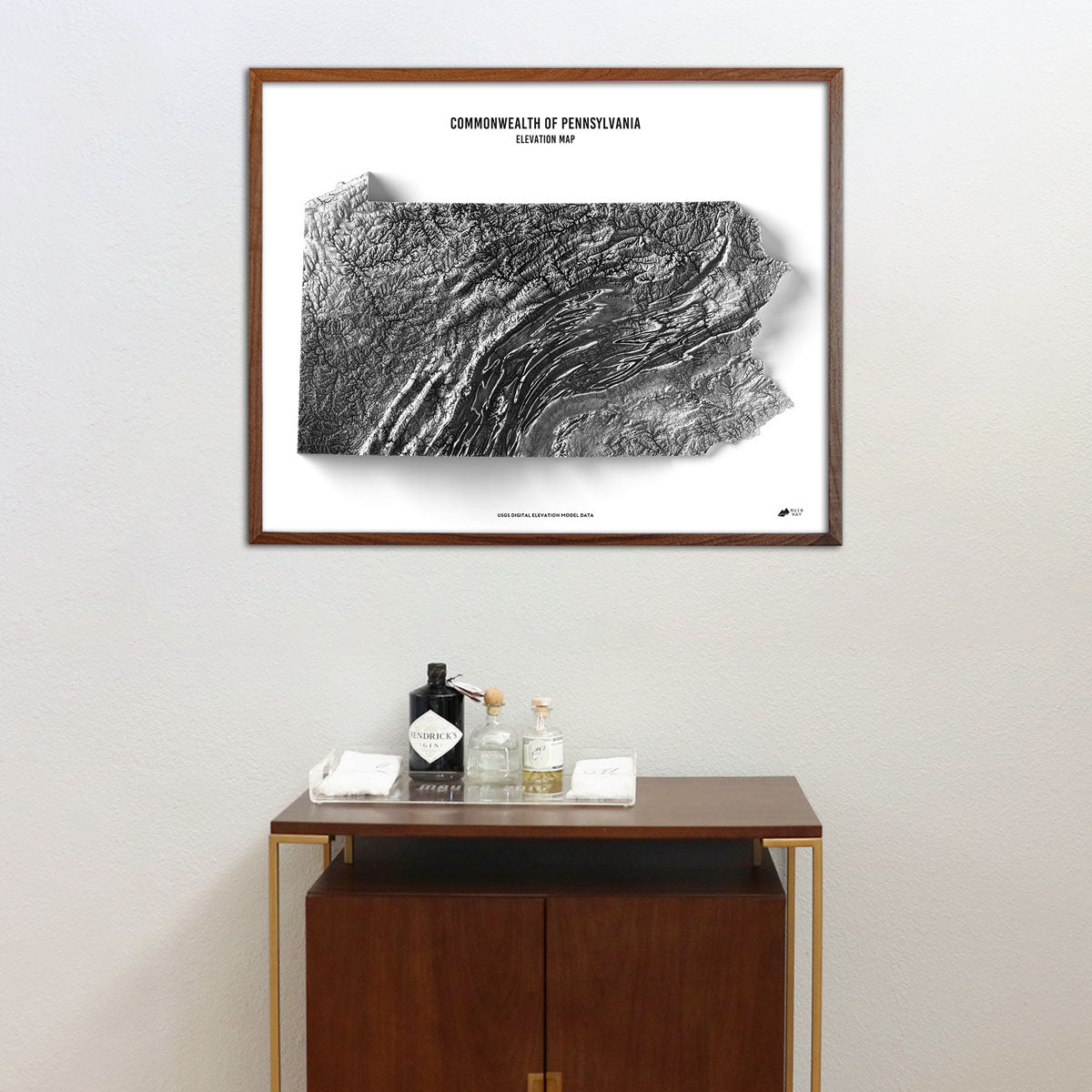 Pennsylvania Elevation Map - Muir Way - Elevation