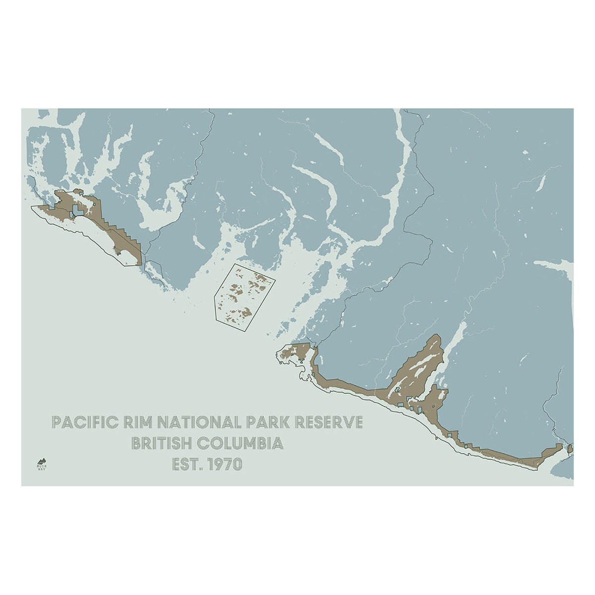 Pacific Rim National Park Reserve Map - Muir Way - National Park