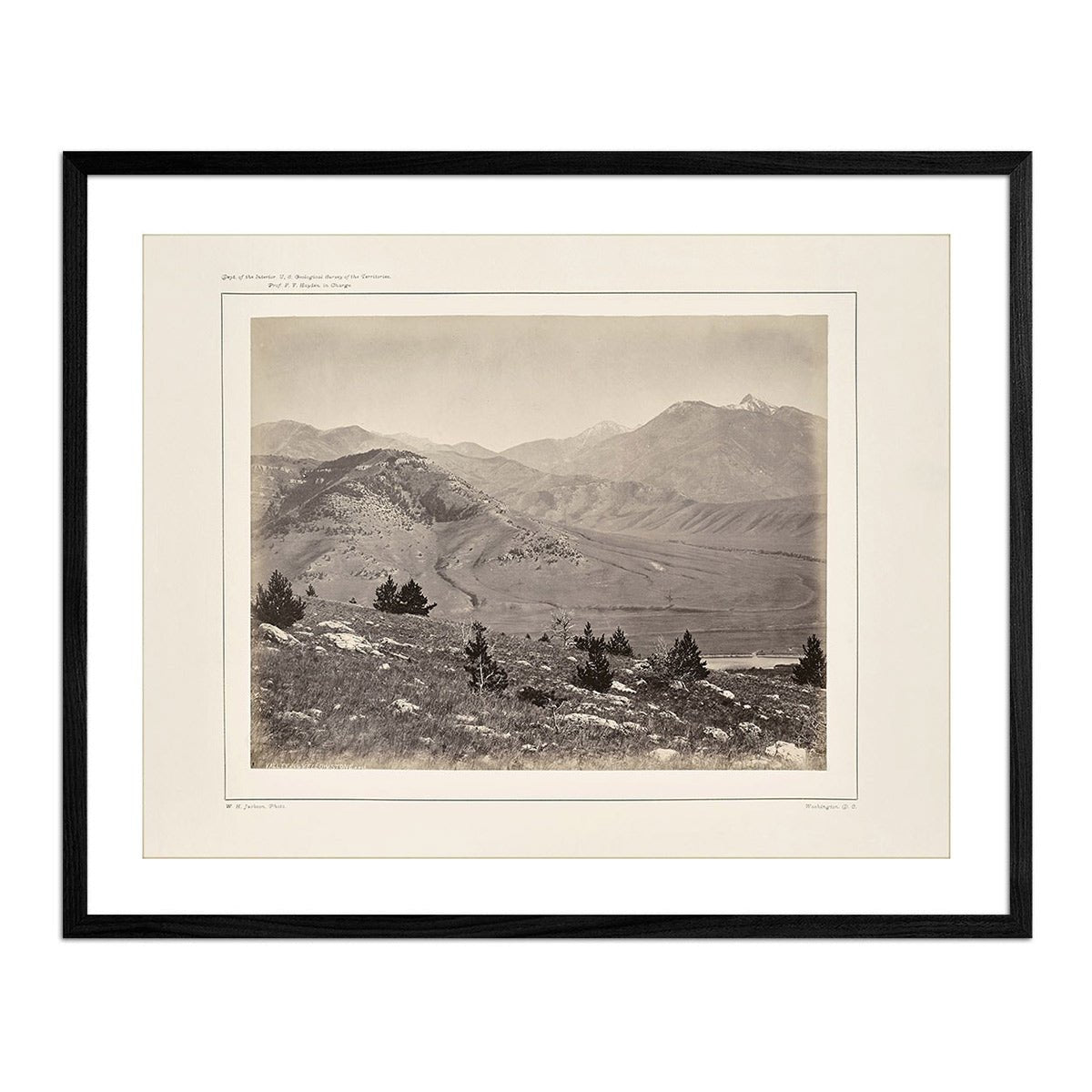 Panoramic View of Yellowstone Valley No. 1, Yellowstone 1873 - Muir Way - Photograph
