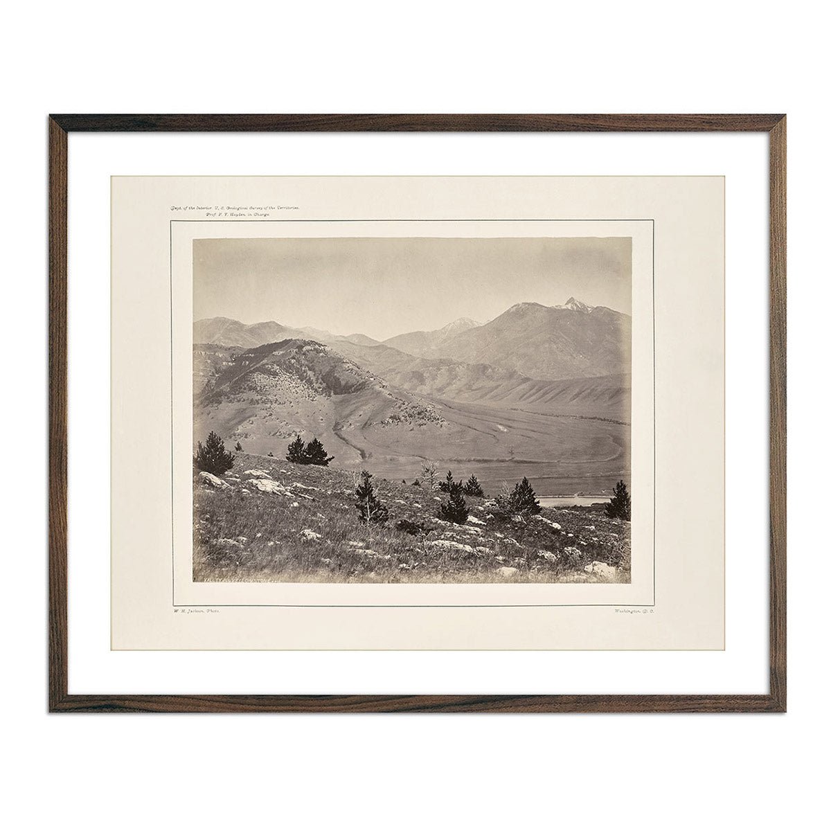 Panoramic View of Yellowstone Valley No. 1, Yellowstone 1873 - Muir Way - Photograph