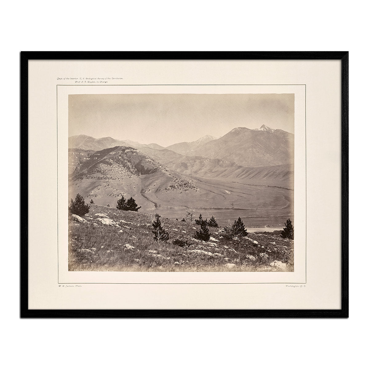 Panoramic View of Yellowstone Valley No. 1, Yellowstone 1873 - Muir Way - Photograph