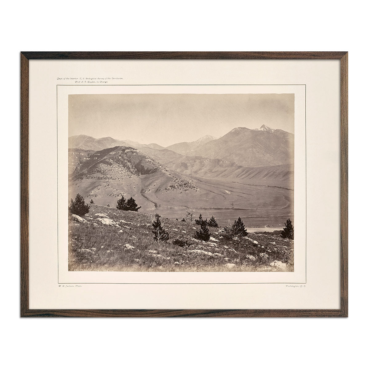 Panoramic View of Yellowstone Valley No. 1, Yellowstone 1873 - Muir Way - Photograph