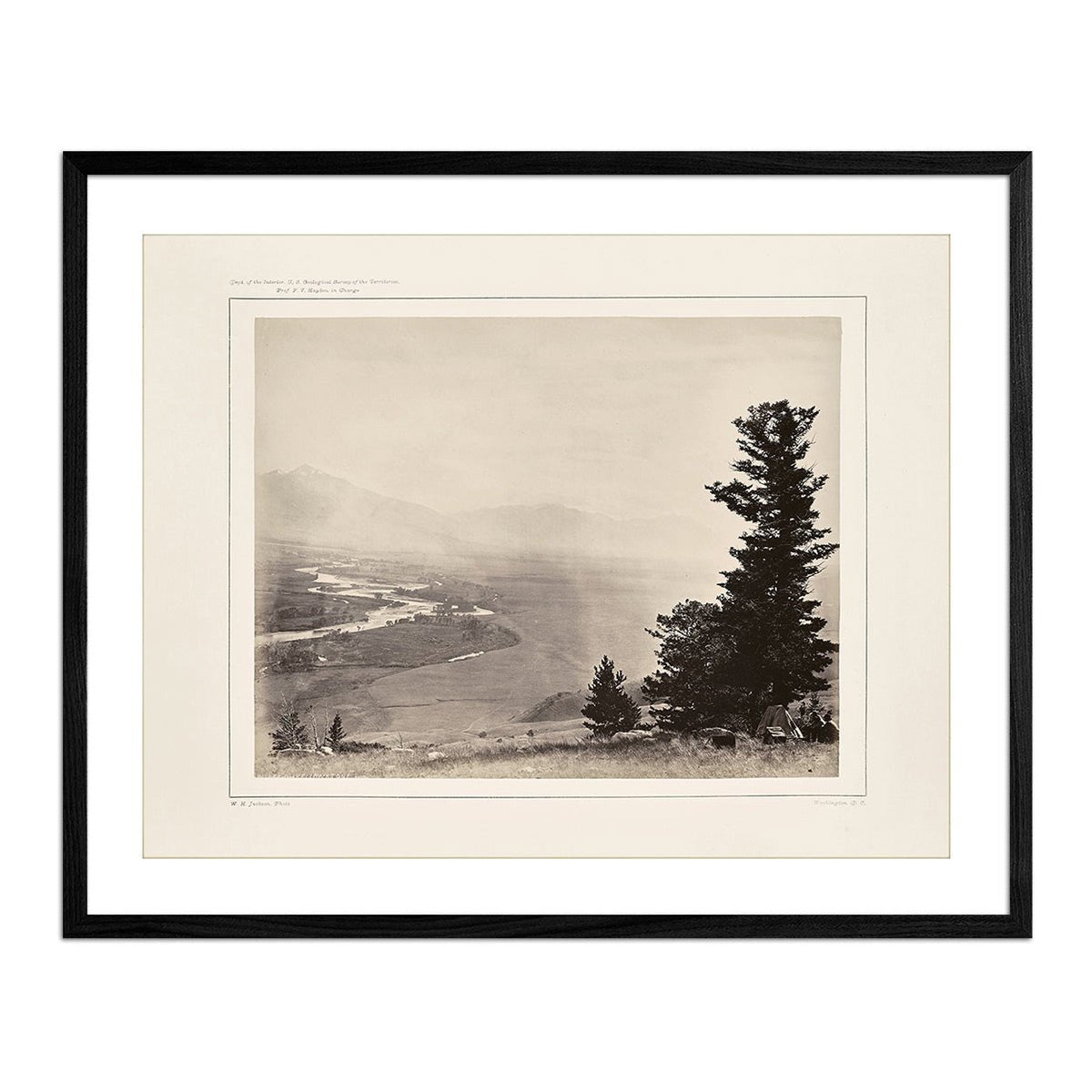 Panoramic View of Yellowstone Valley No. 3, Yellowstone 1873 - Muir Way - Photograph