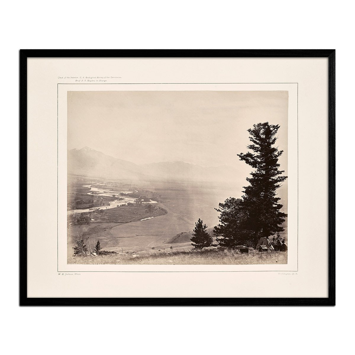 Panoramic View of Yellowstone Valley No. 3, Yellowstone 1873 - Muir Way - Photograph