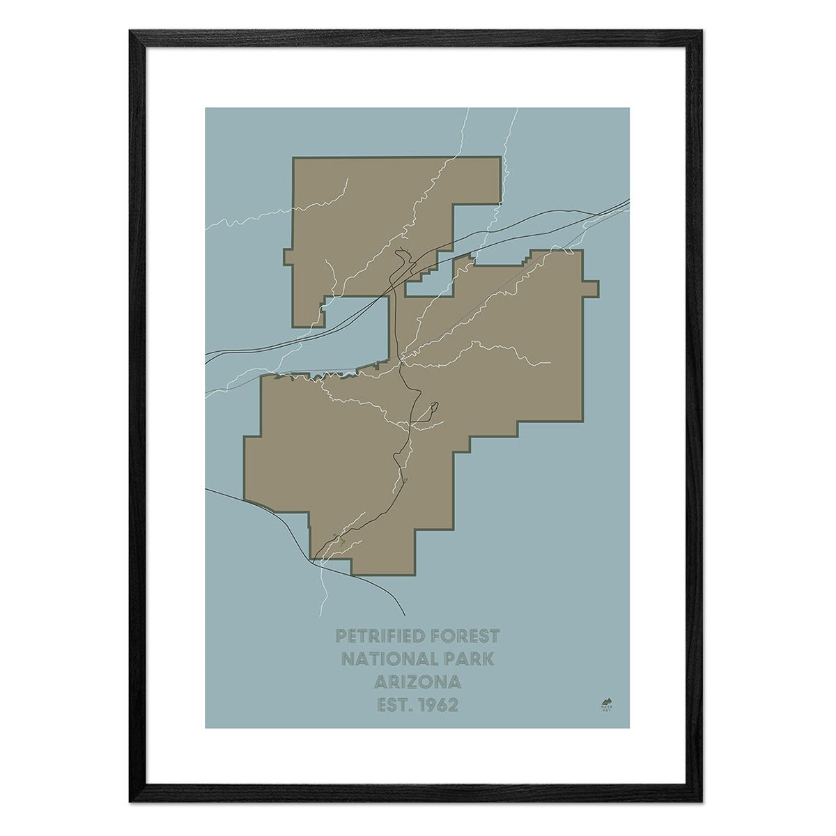 Petrified Forest National Park Map - Muir Way - National Park