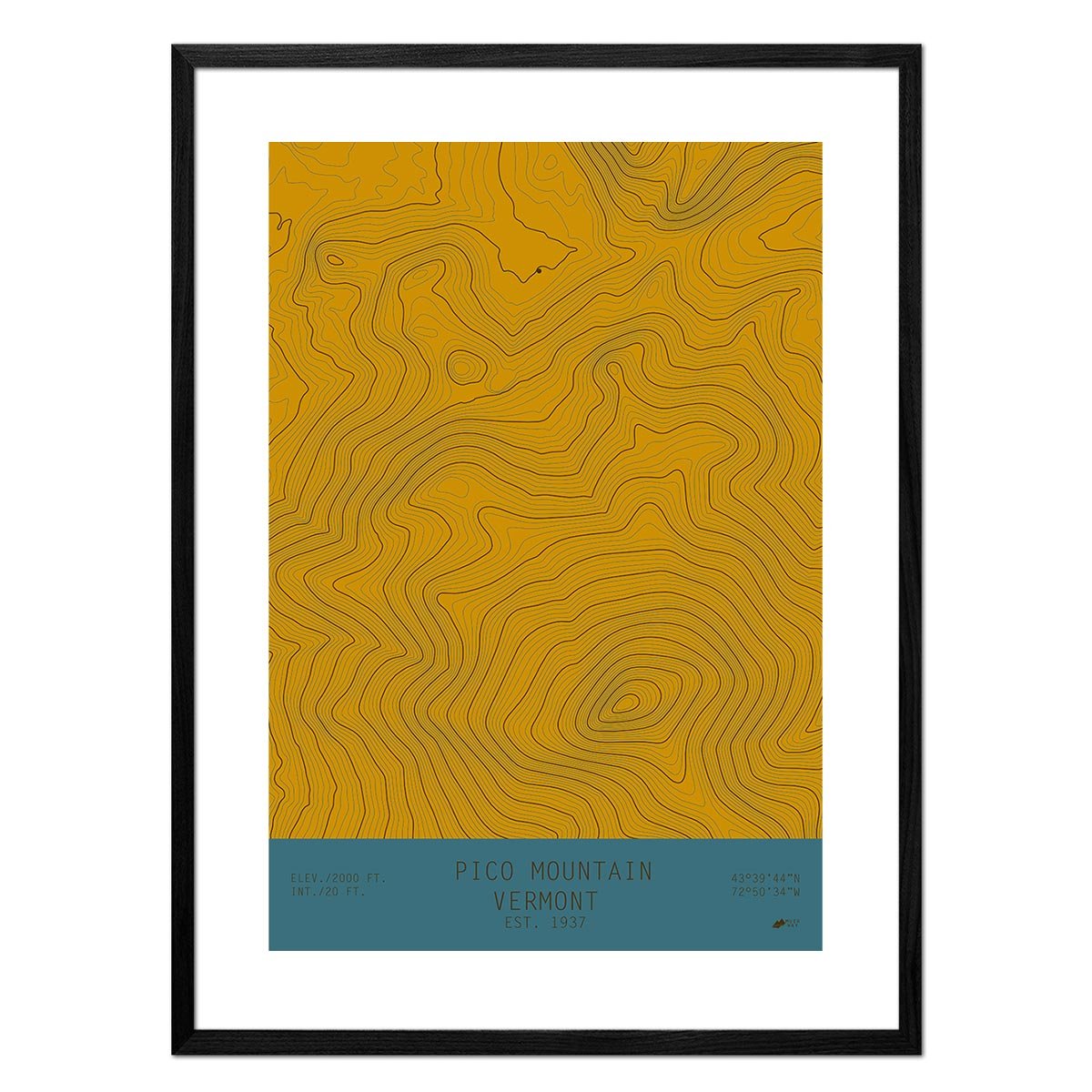 Pico Mountain, Vermont - Muir Way - TOPO Series