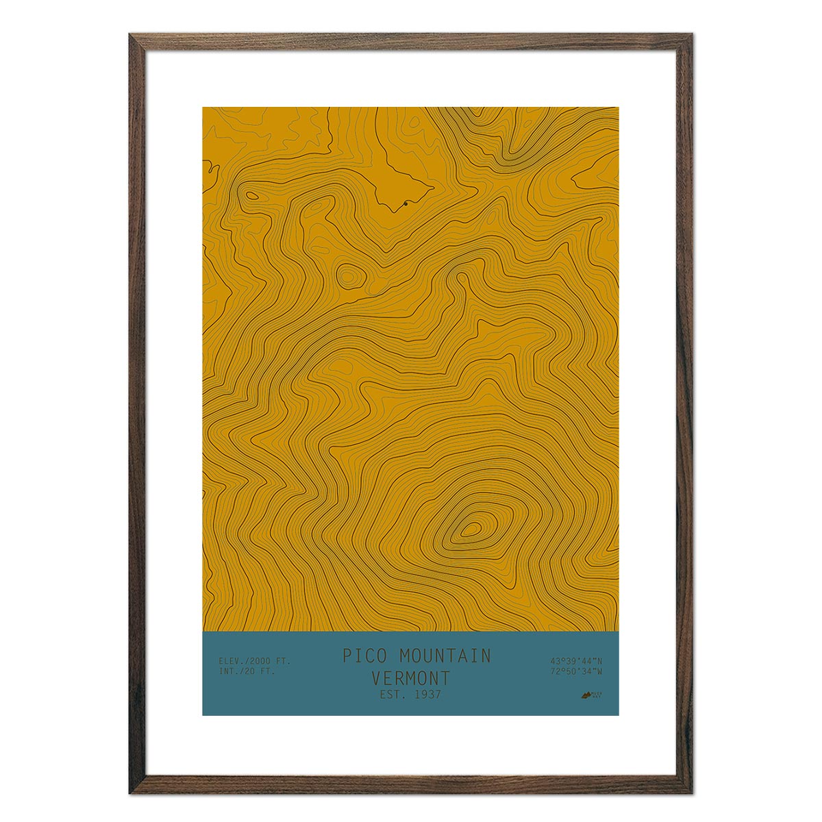 Pico Mountain, Vermont - Muir Way - TOPO Series