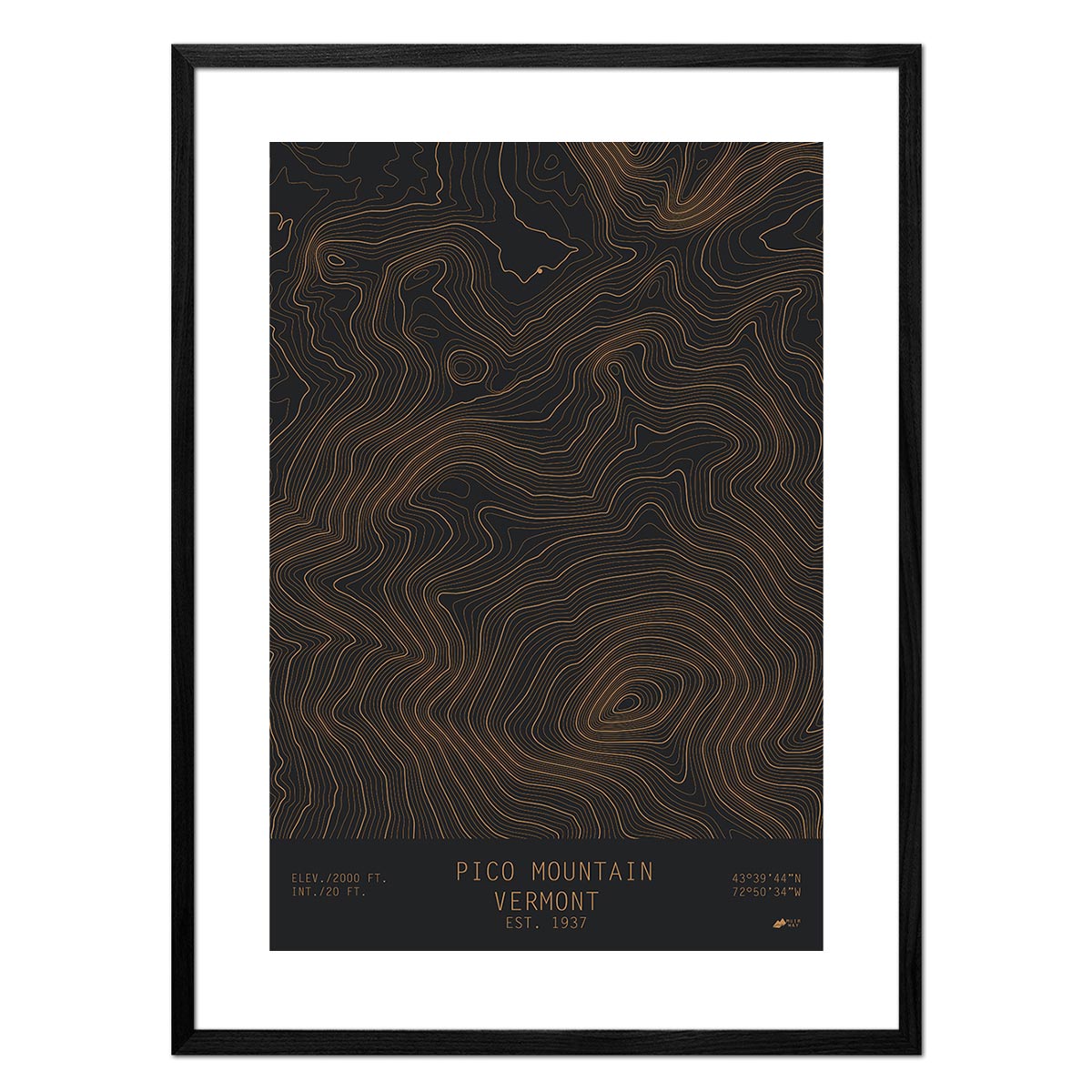 Pico Mountain, Vermont - Muir Way - TOPO Series