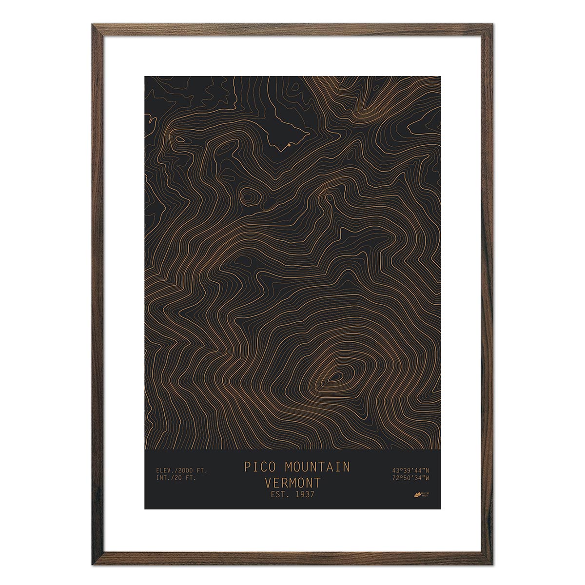 Pico Mountain, Vermont - Muir Way - TOPO Series