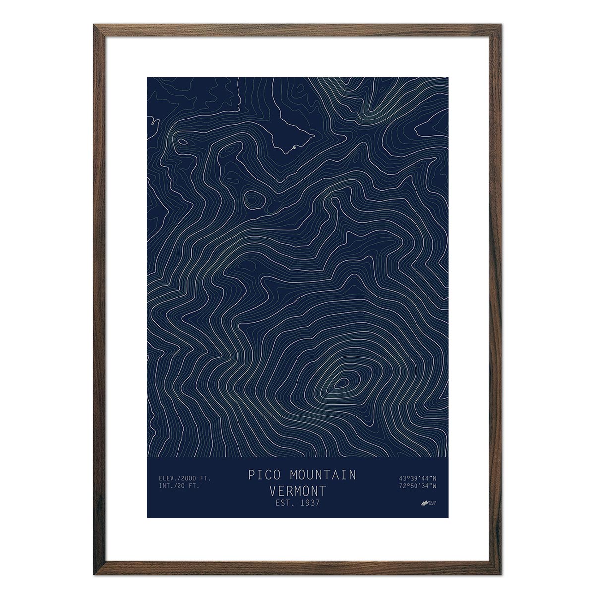 Pico Mountain, Vermont - Muir Way - TOPO Series