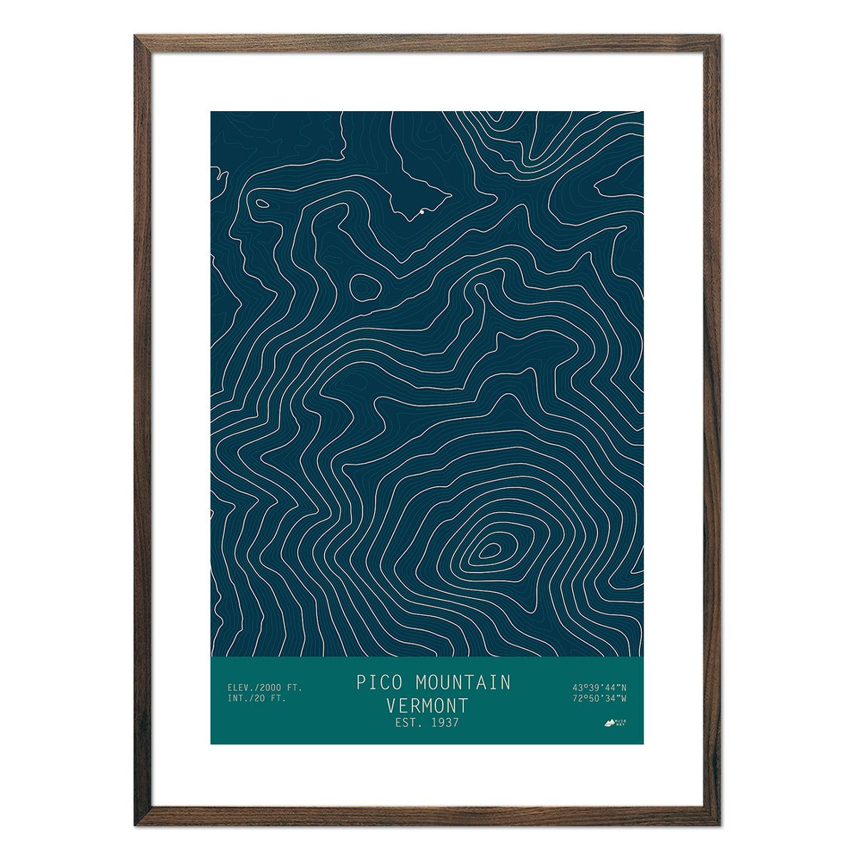 Pico Mountain, Vermont - Muir Way - TOPO Series