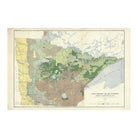 Pine Region of Minnesota 1899 Map - Muir Way - Vintage Map