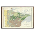 Pine Region of Minnesota 1899 Map - Muir Way - Vintage Map