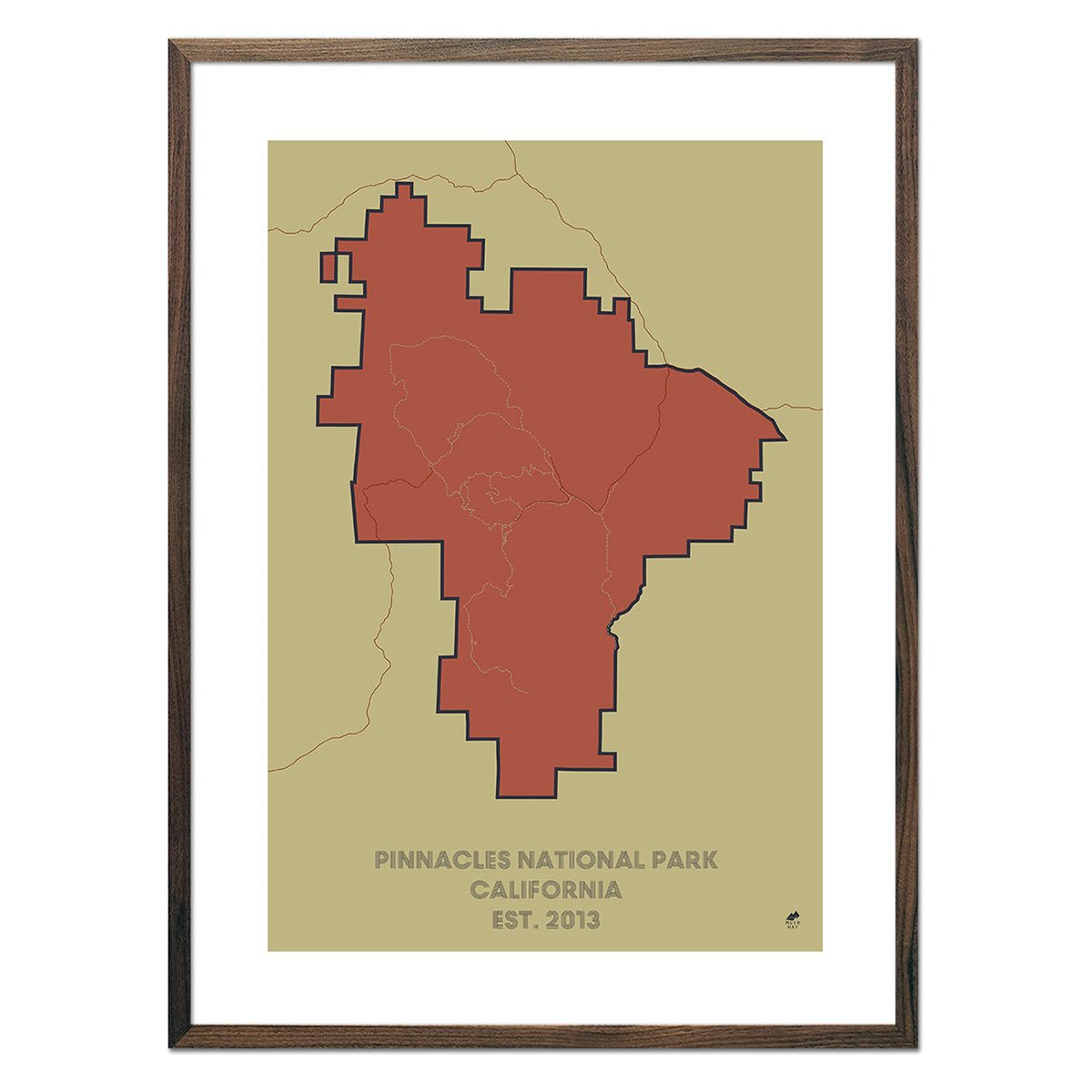Pinnacles National Park Map - Muir Way - National Park