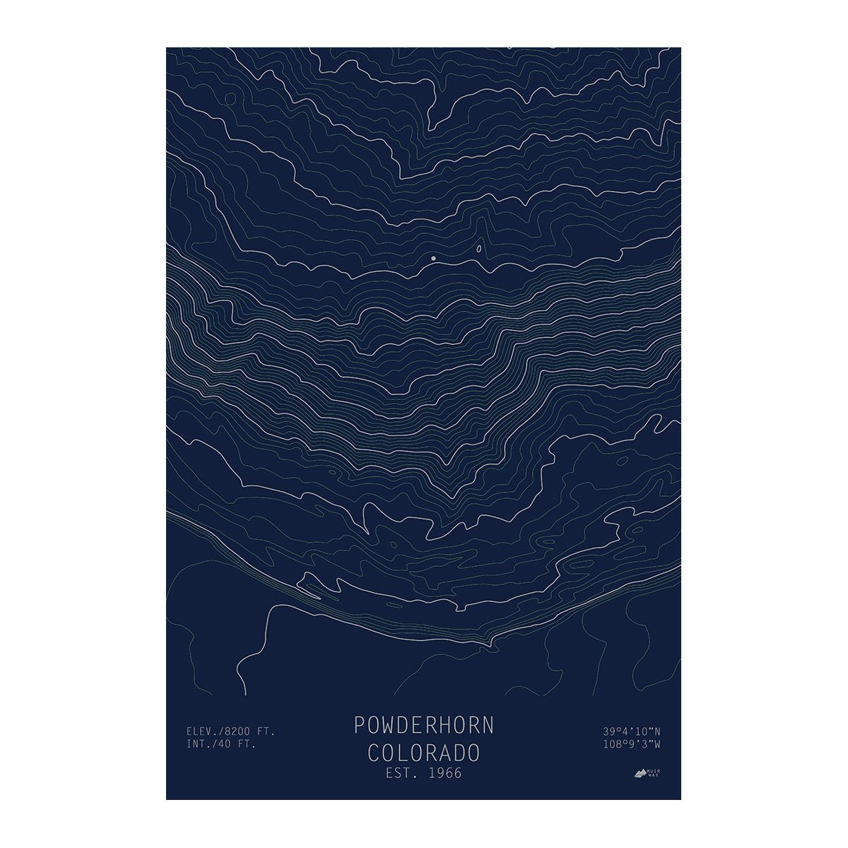 Powderhorn, Colorado - Muir Way - TOPO Series