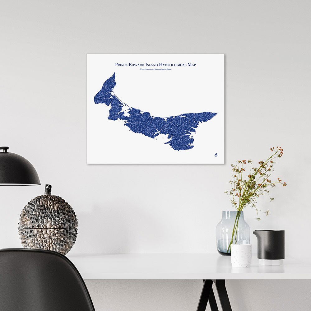 Prince Edward Island Hydrological Map - Muir Way - Hydrology