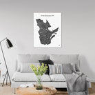 Quebec Hydrological Map - Muir Way - Hydrology