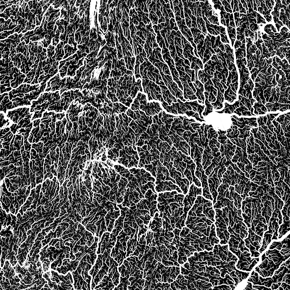 Quebec Hydrological Map - Muir Way - Hydrology