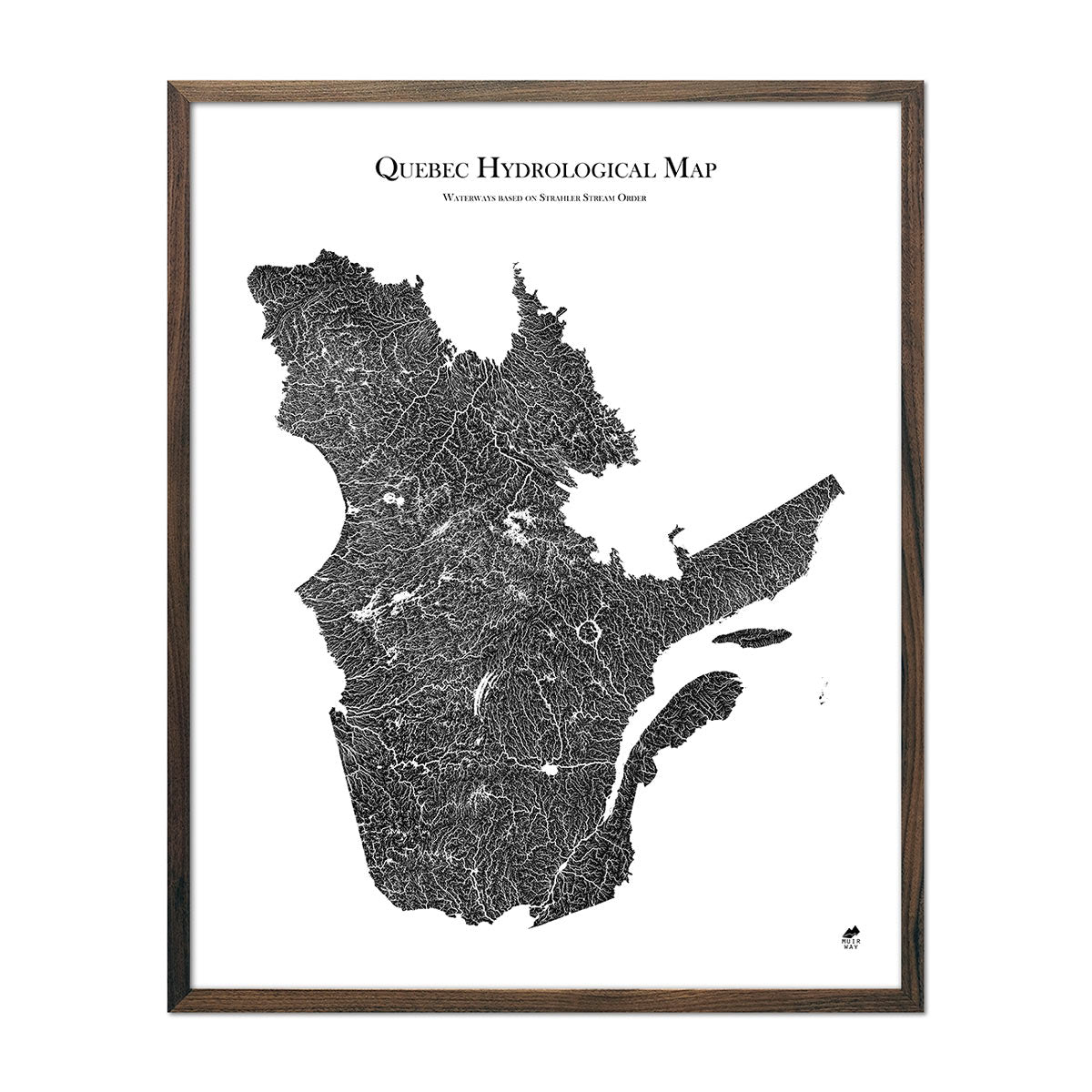 Quebec Hydrological Map - Muir Way - Hydrology