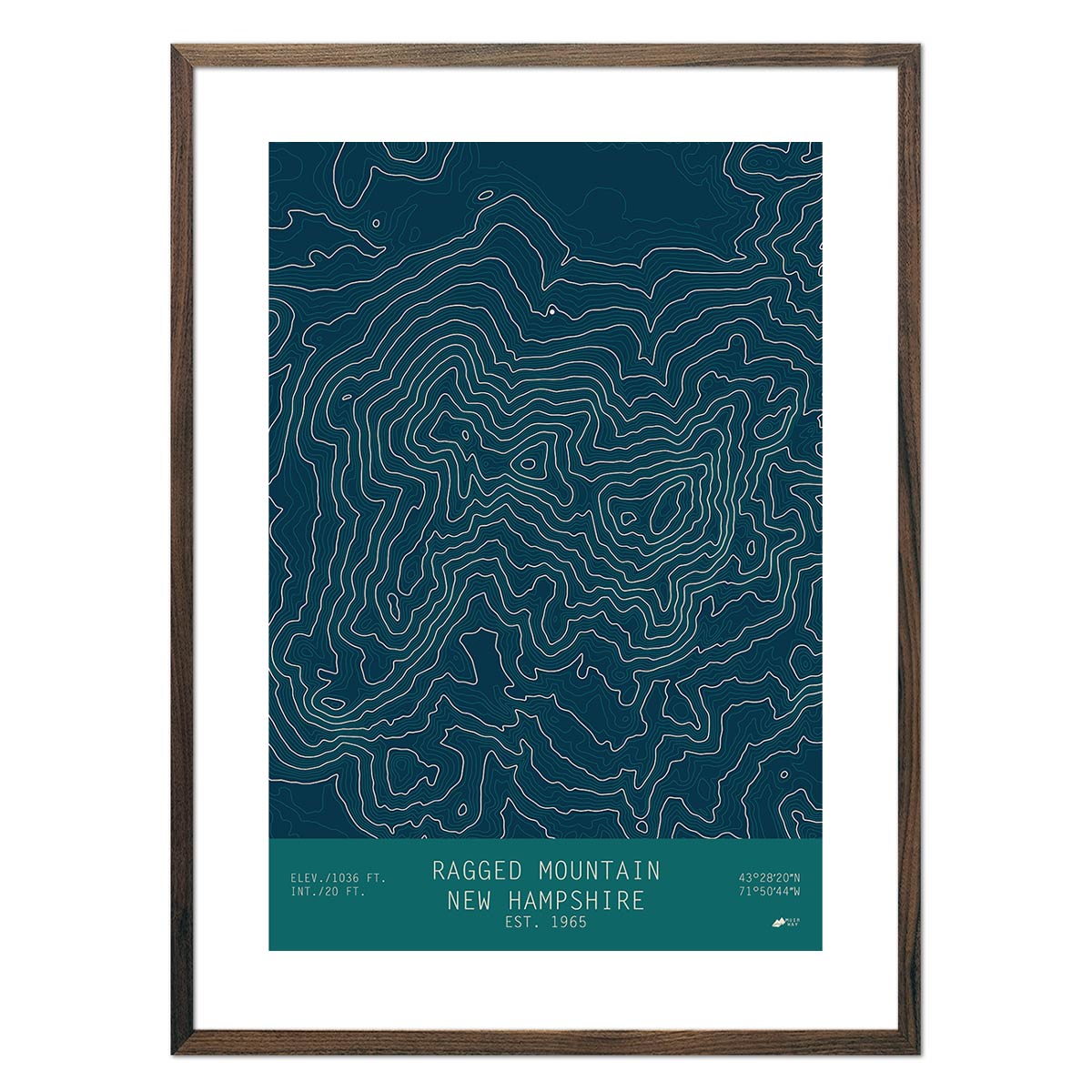 Ragged Mountain, New Hampshire - Muir Way - TOPO Series