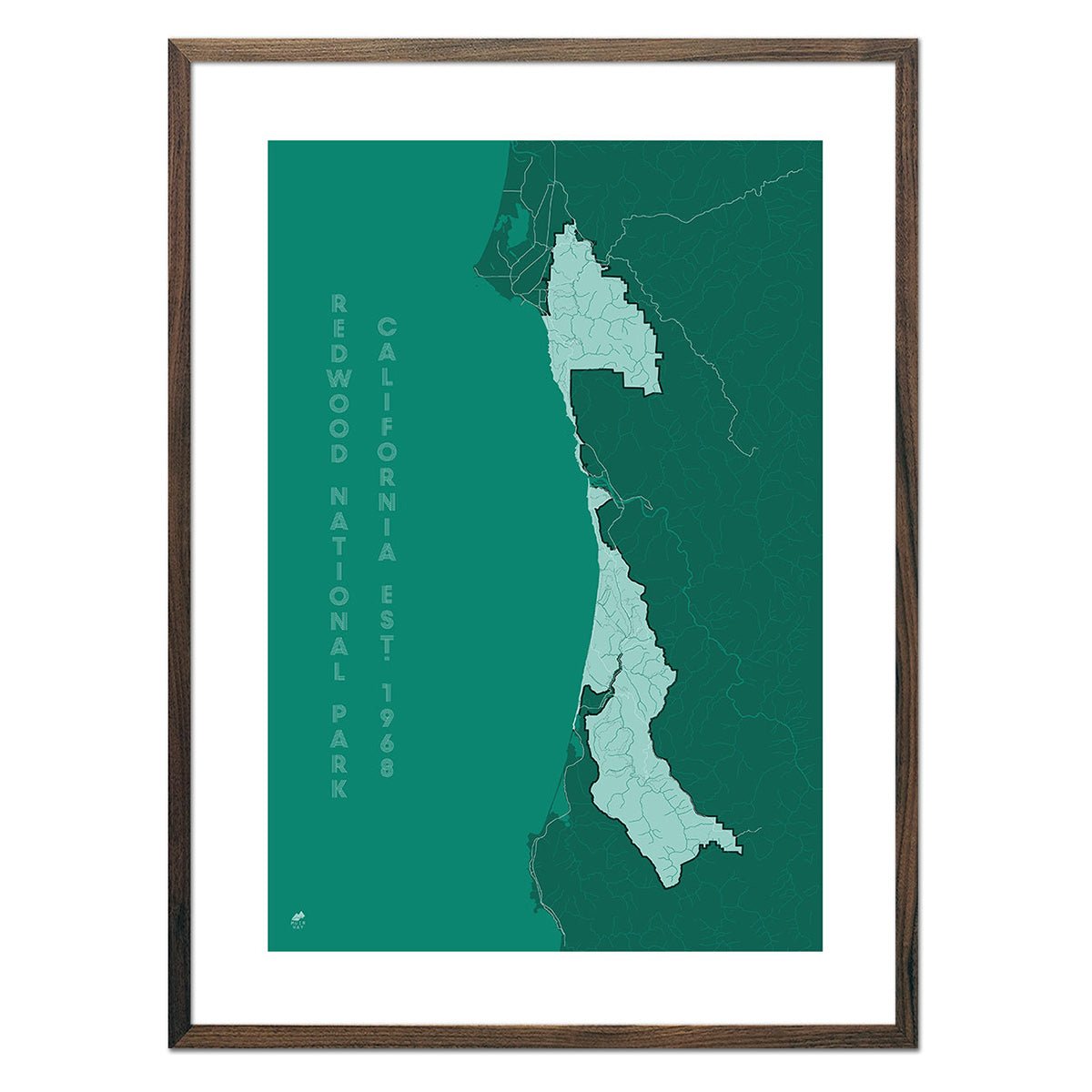 Redwood National Park Map - Muir Way - National Park