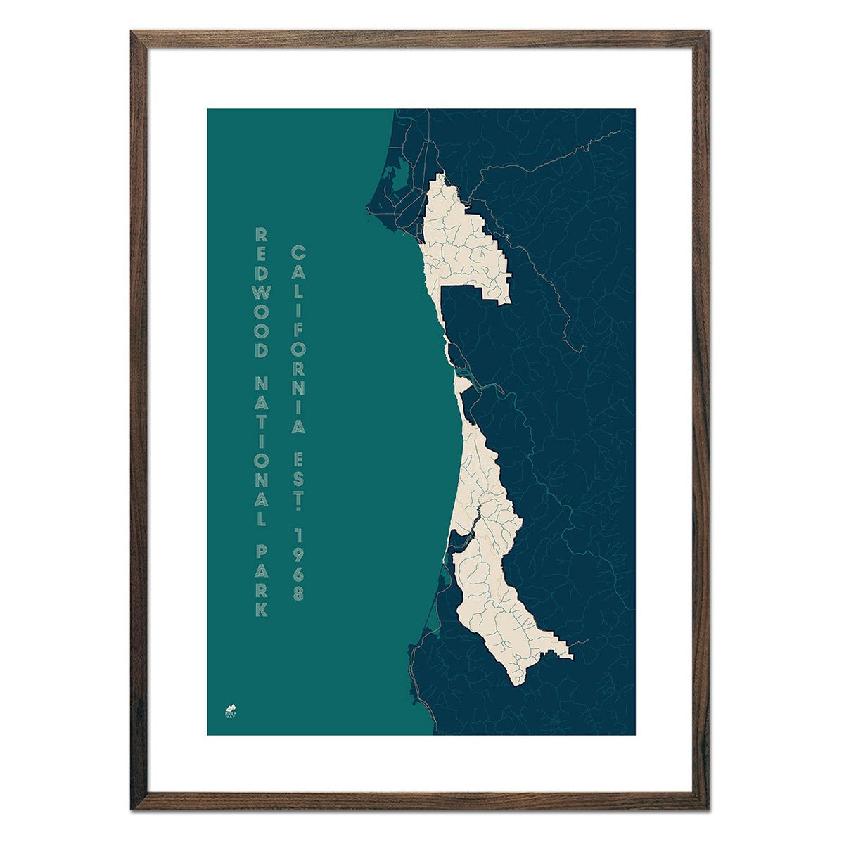 Redwood National Park Map - Muir Way - National Park