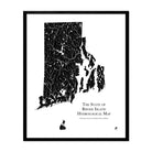 Rhode Island Hydrological Map - Muir Way - Hydrology
