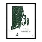 Rhode Island Hydrological Map - Muir Way - Hydrology