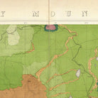 Rocky Mountains 1876 Geological Map - Muir Way - Vintage Map