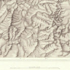 Rocky Mountains 1876 Topographic Map - Muir Way - Vintage Map