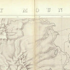Rocky Mountains 1876 Topographic Map - Muir Way - Vintage Map