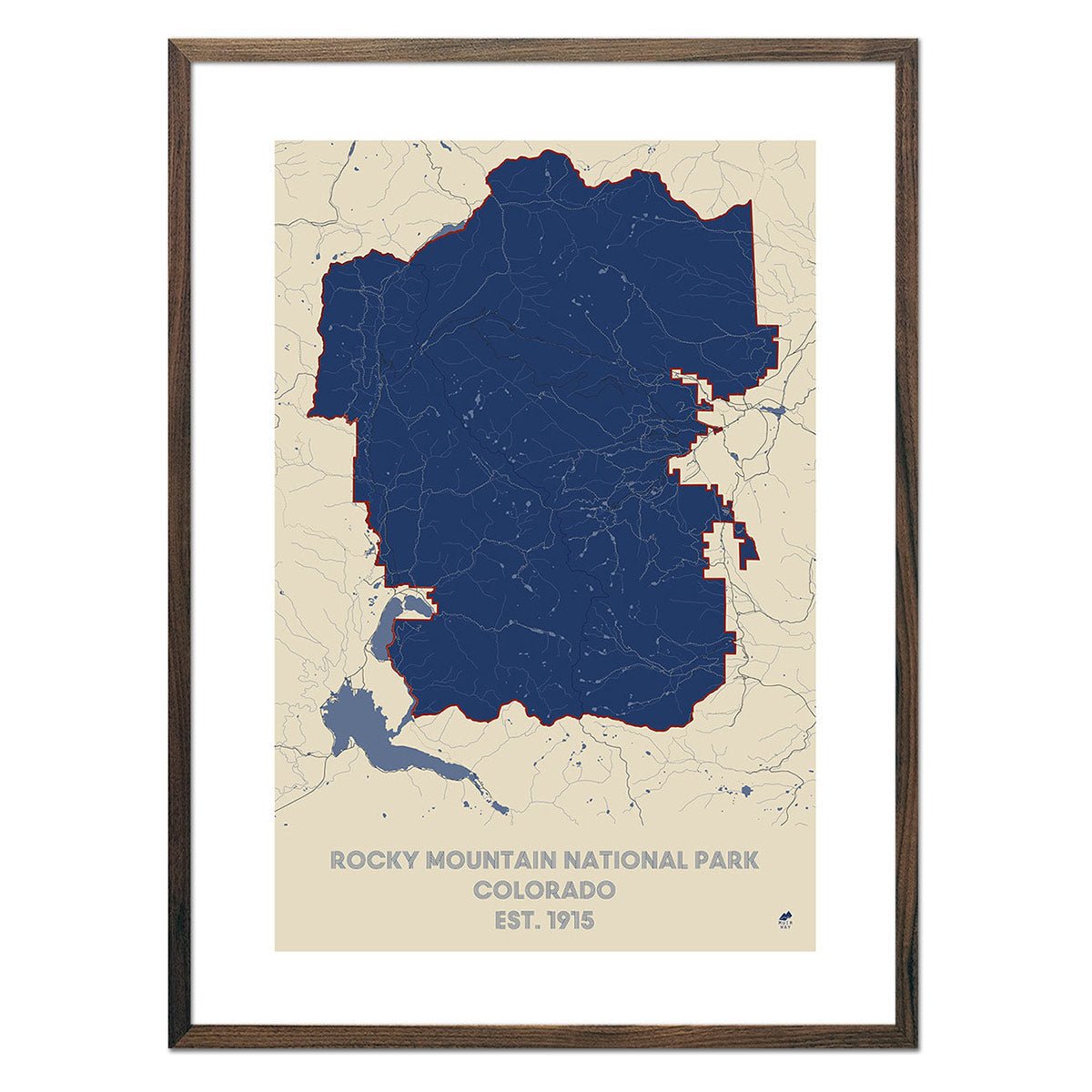 Rocky Mountain National Park Map - Muir Way - National Park