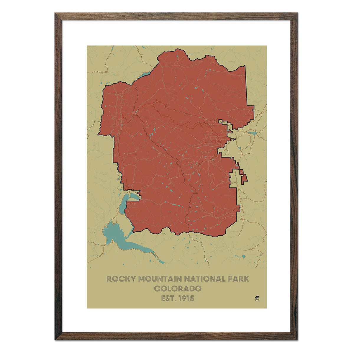 Rocky Mountain National Park Map - Muir Way - National Park